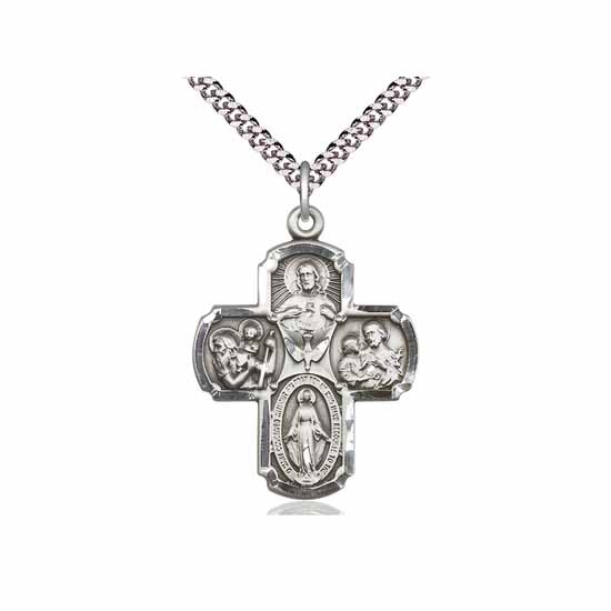 Sterling Silver 5-Way Pendant
