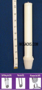 Long-Burning 100% Beeswax Altar Candle Medium 6's SFE, 25/32" x 10-1/4"