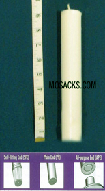 Long-Burning 100% Beeswax Altar Candle Long 8's PE, 11/16" x 9-1/4"