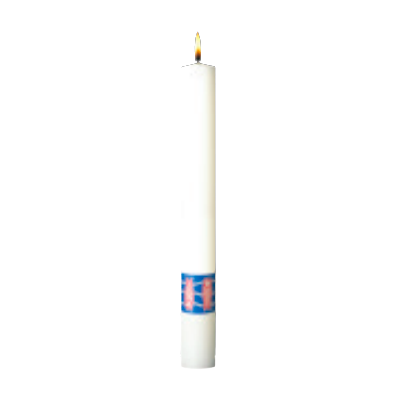 Classic Paschal Candle Benedictine™ Complementing Altar Candles