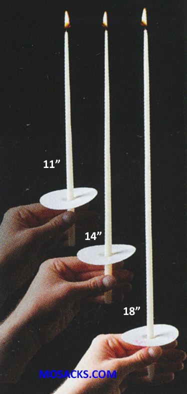 Congregational Tapers 51% Beeswax 11" 100 per box-81101011