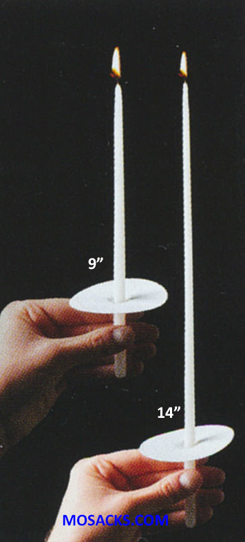 Congregational Tapers Stearine 9" 100 per box-81103801