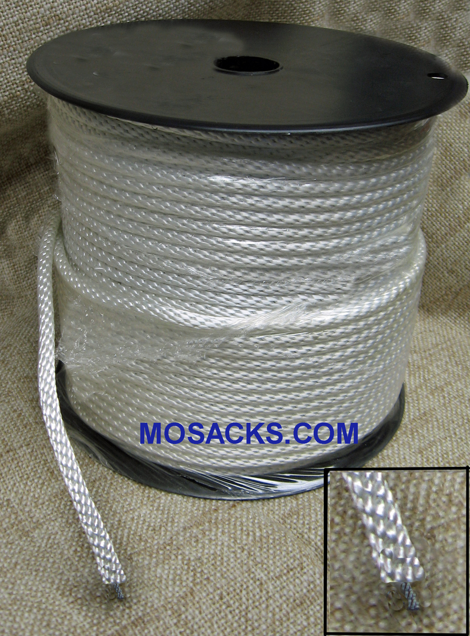 5/16" White Polypropylene Wire-Core Halyard 442-HAL-PW30W