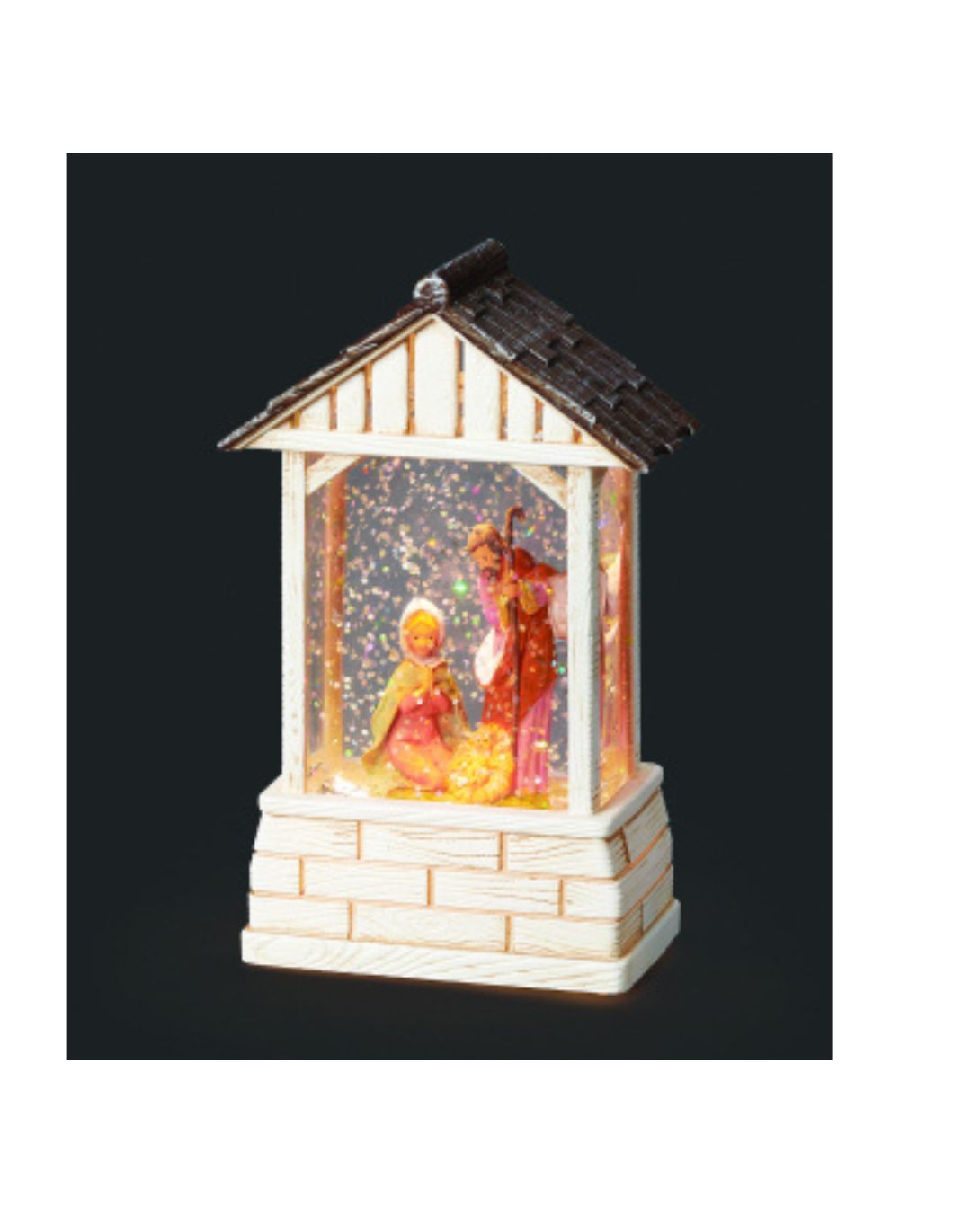 Holy Family LED Stable Mini Dome by Fontanini 58740