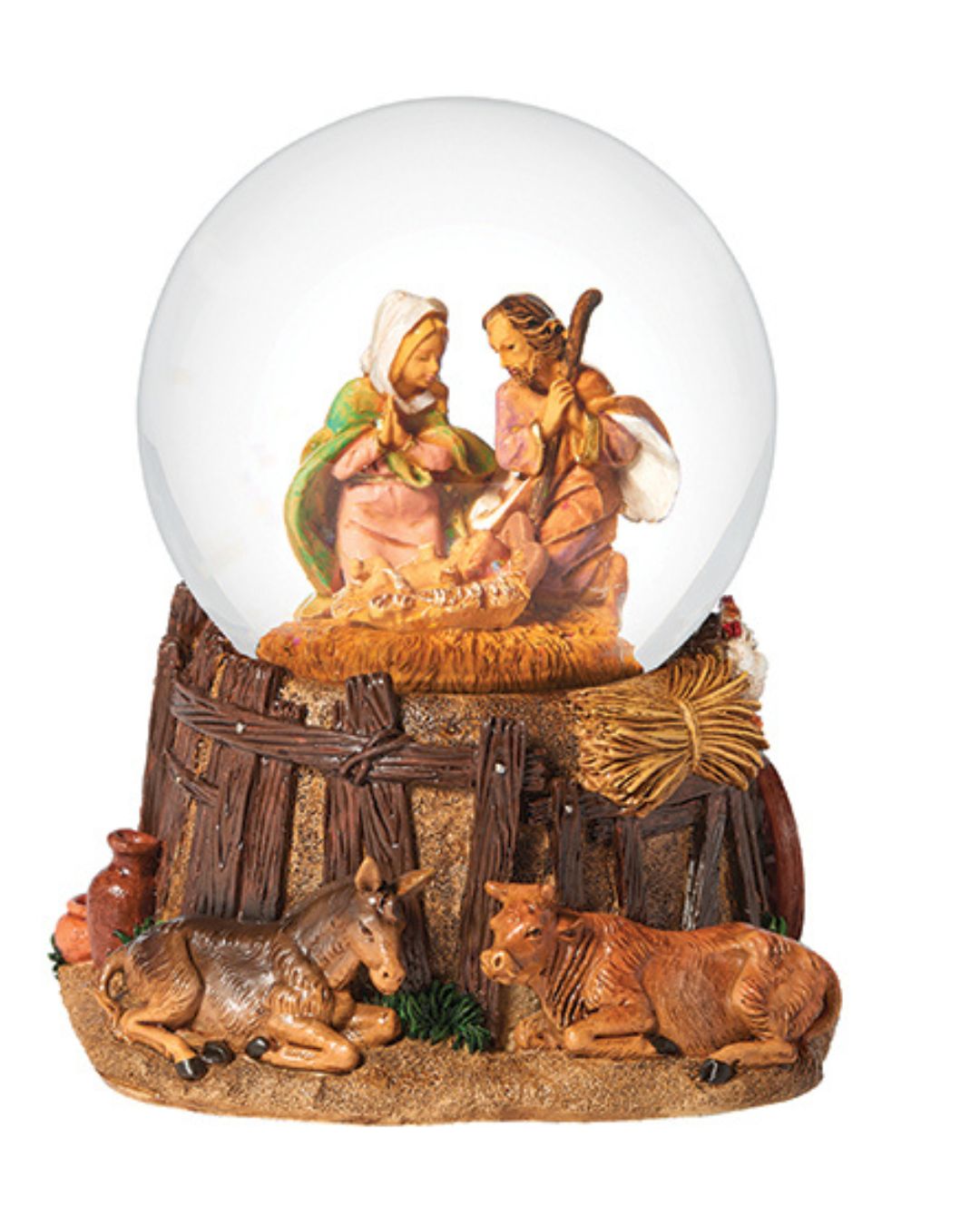 4.75 Inch High Musical Holy Family Nativity Globe by Fontanini