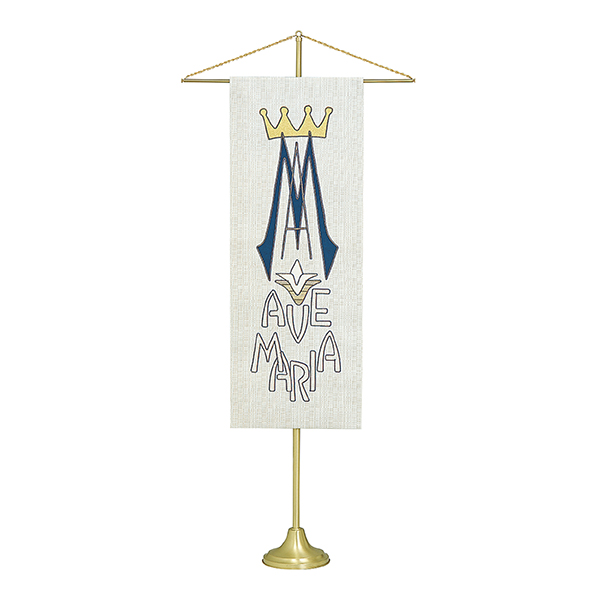 K Brand Banner Stand Solid Brass Telescoping Shaft extends 51"-90" (K172)