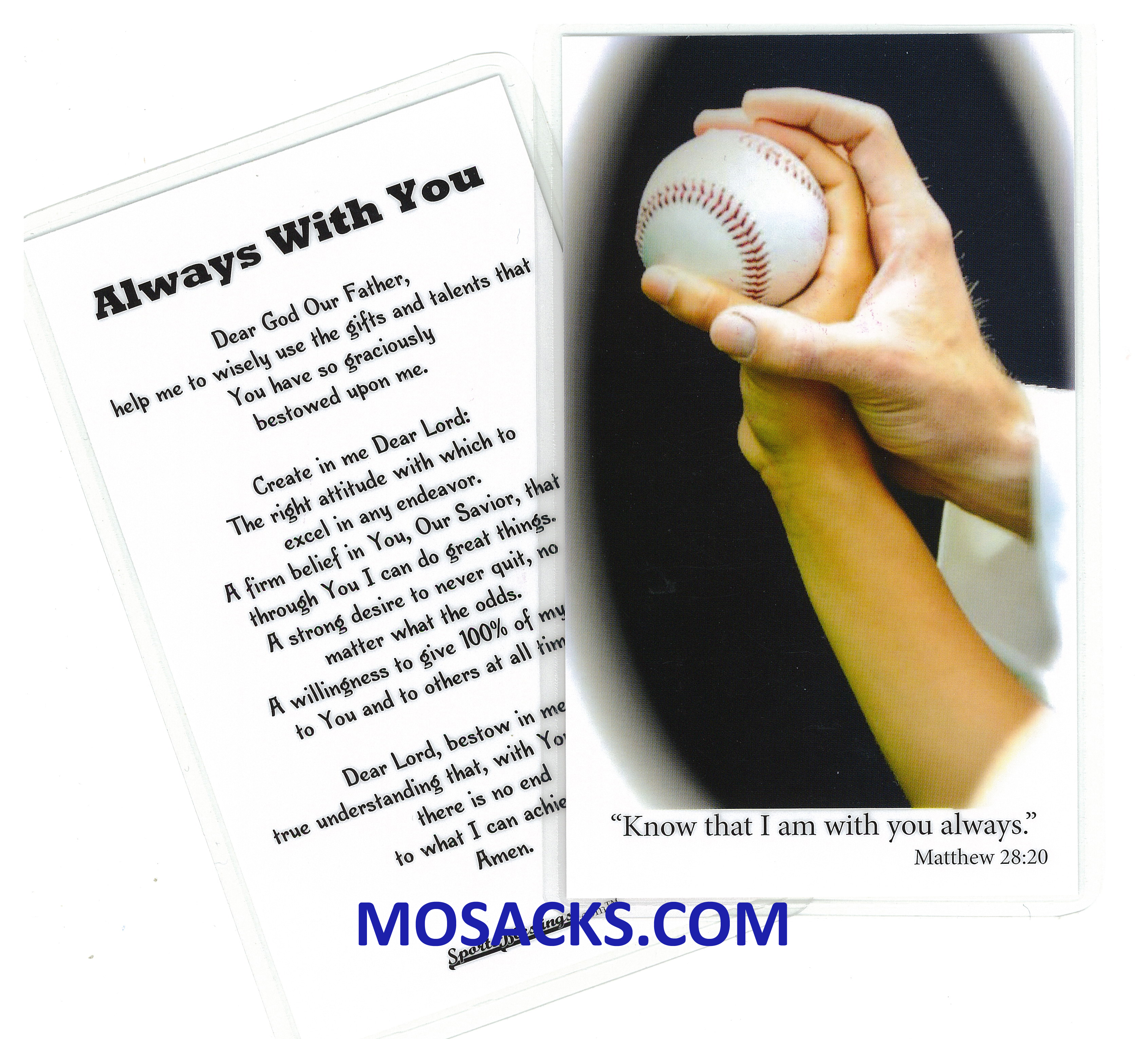 Sports Baseball Laminated Holy Card 477-BASEBALL
