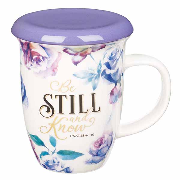 Be Still and Know — Floral Travel Mug
