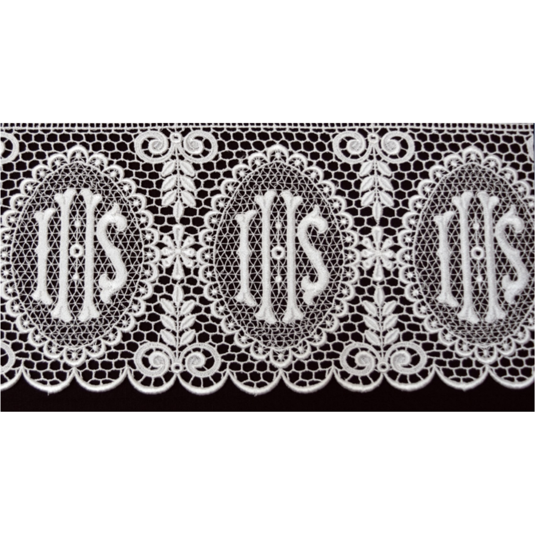 Beau Veste Genuine Swiss Schiffli Embroidered Lace Edgings and Insertion IHS design 5.5" wide #5994