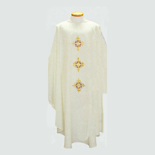 Beau Veste 3 Crown Of Thorns Crosses Chasuble front and back design -2027A