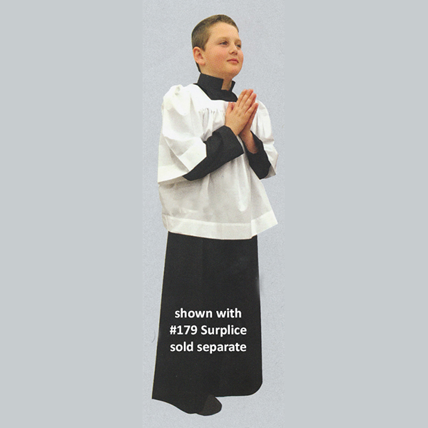 Beau Veste Altar Servers Cassock Black Sizes 7-13 #561B