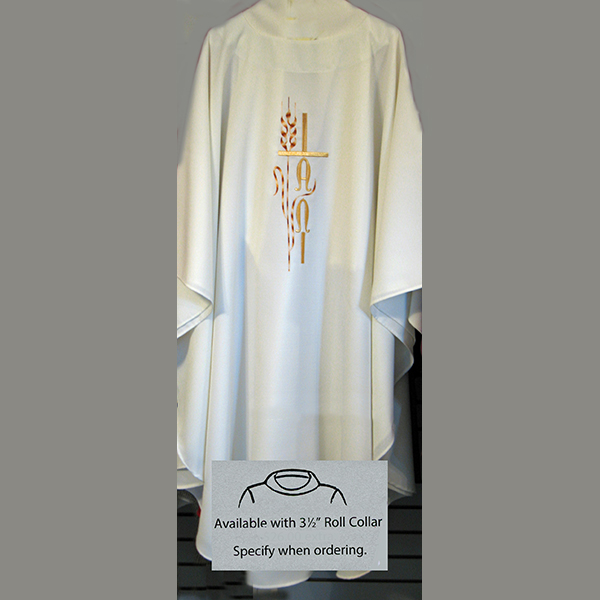 Beau Veste Alpha Omega Chasuble design on front & back -850A