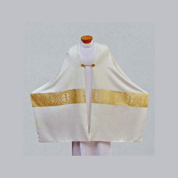 Beau Veste White Satin Gold Brocade Humeral Veil-2047