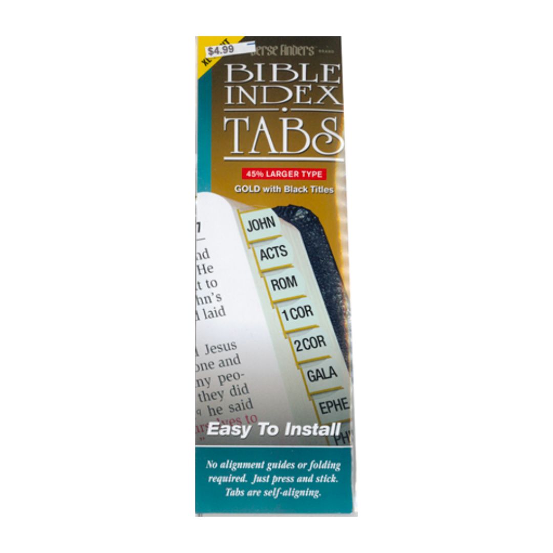 Bible Indexing Tabs: Gold Edged