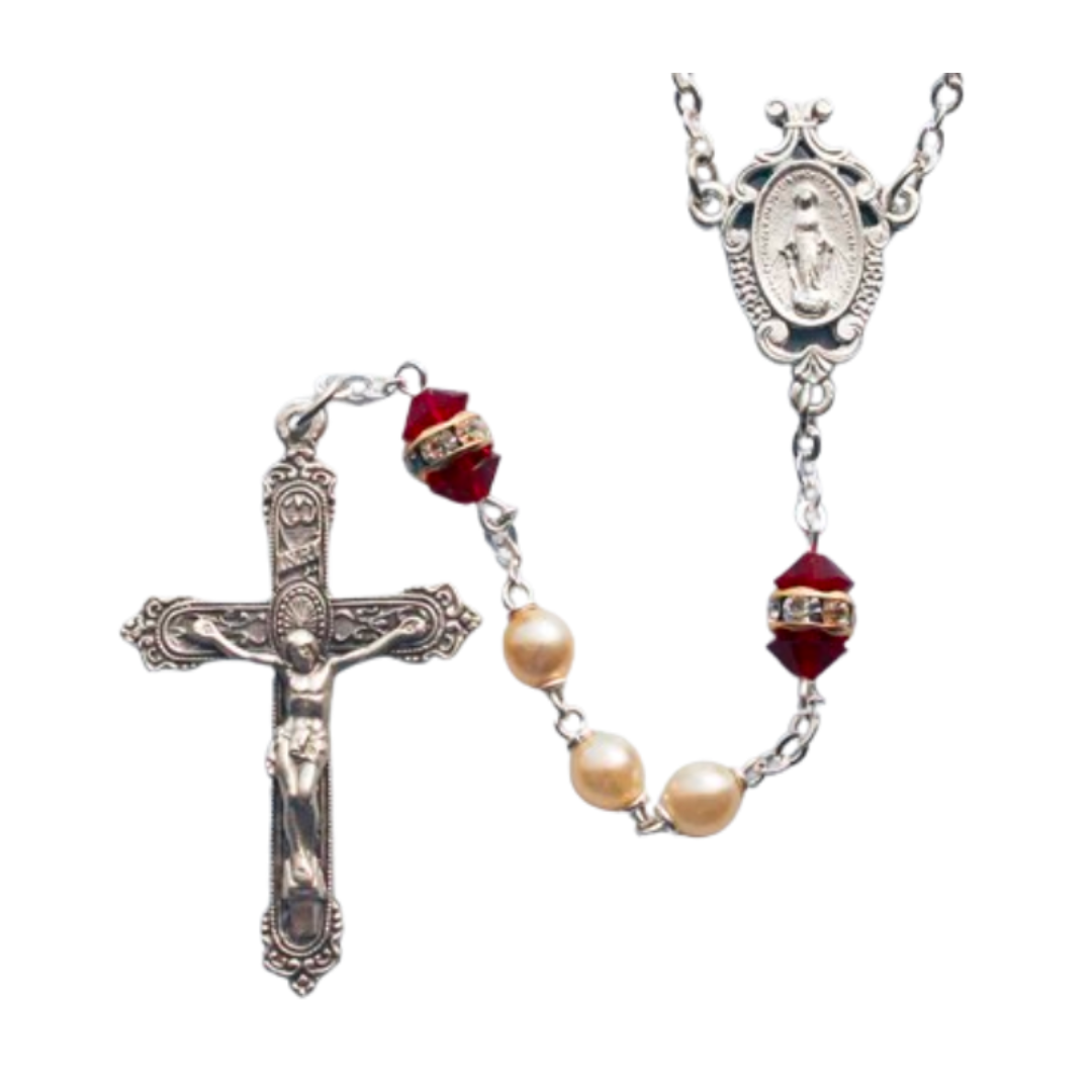 1 - January (Garnet) Birthstone Rosary
