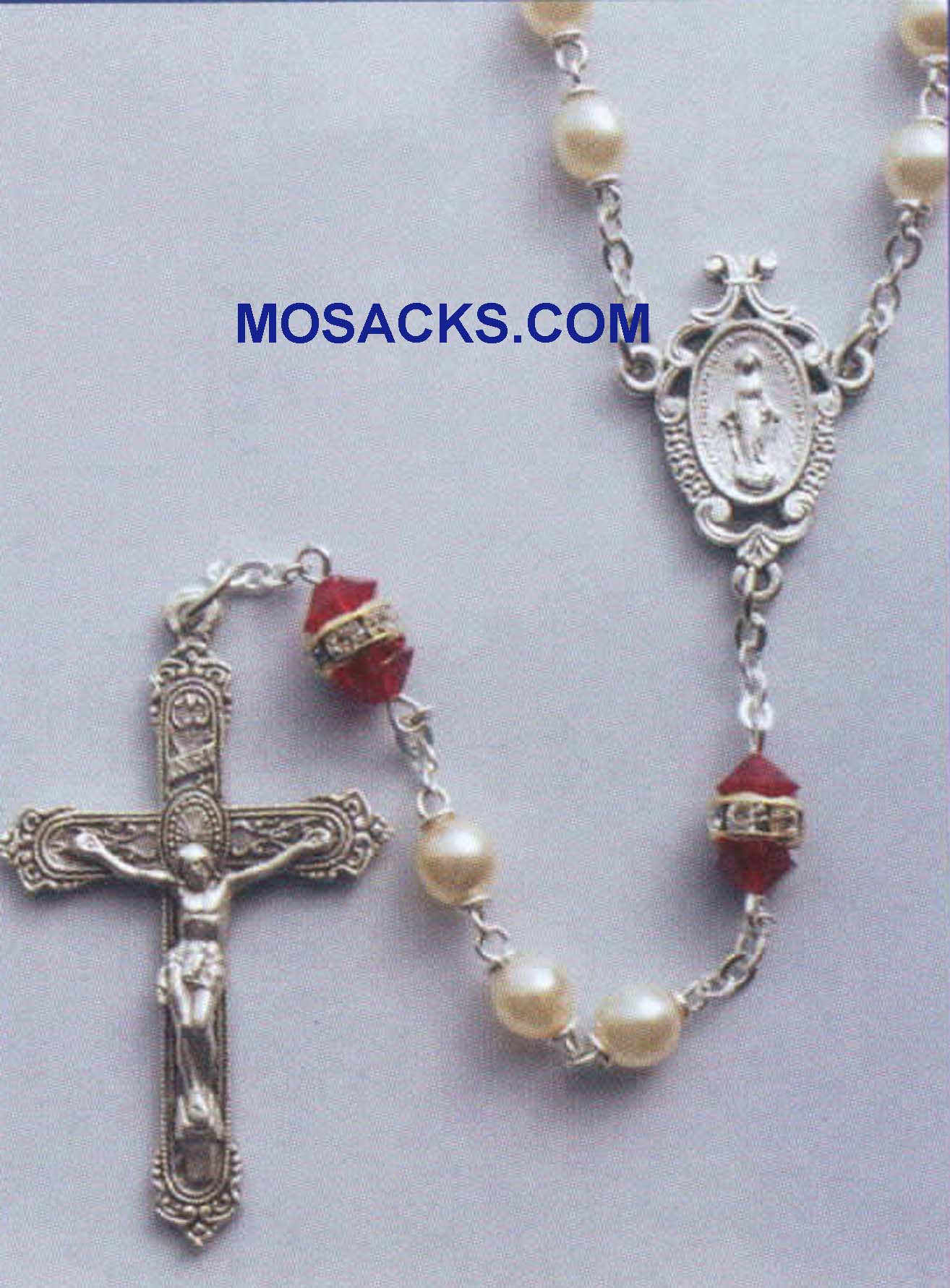 7 - July Ruby Birthstone Rosary