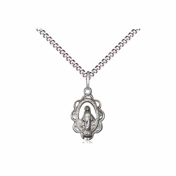 Miraculous Mary Necklace  1/2 x 3/8