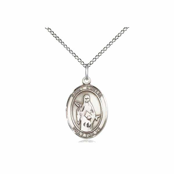 St. Amelia Medal 3/4"
