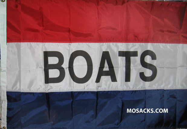 BOATS 3' x 5' Nylon Message Flag, #120006