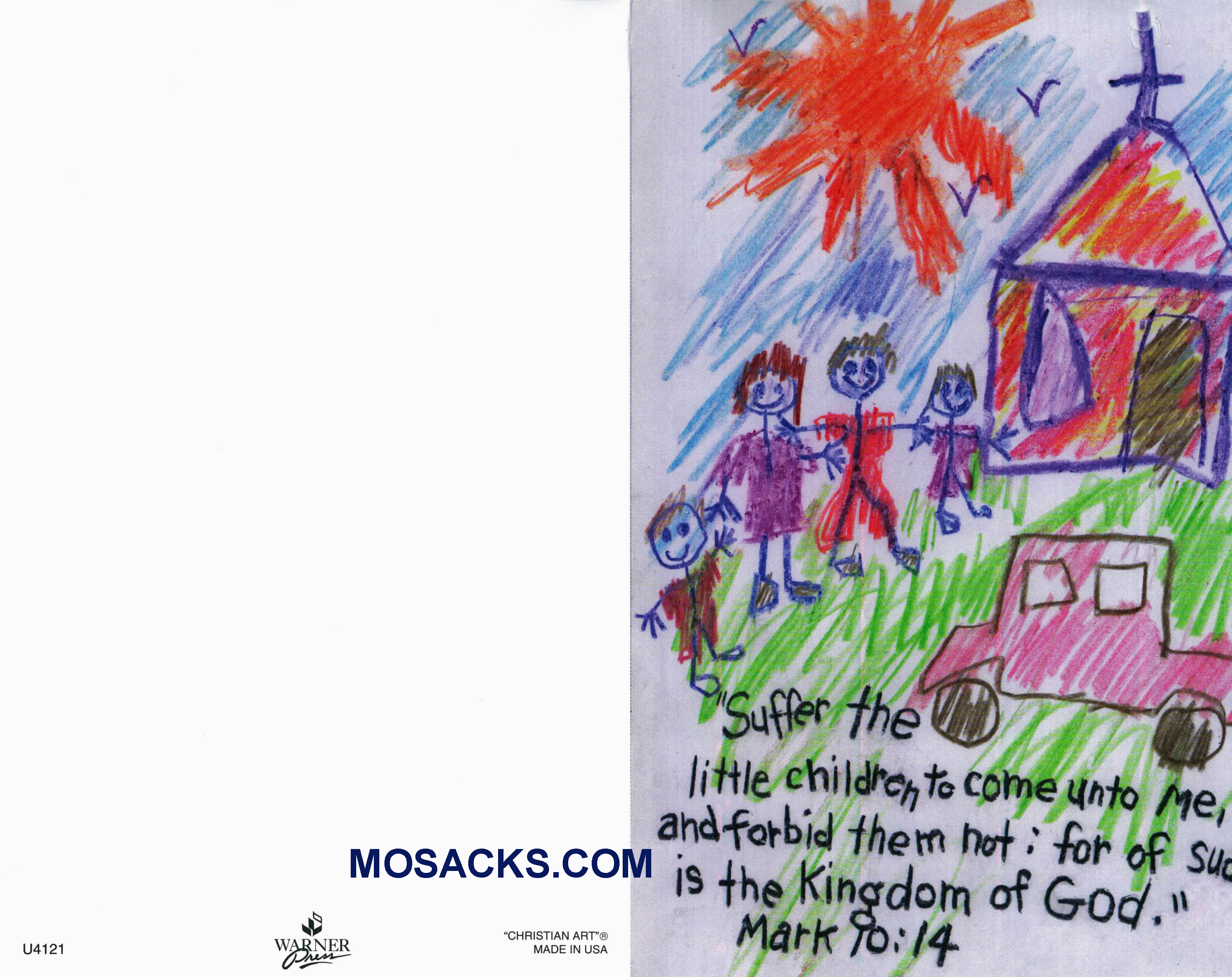 Bulletin Cover Suffer The Little Children To Come 100 Pack-U4121