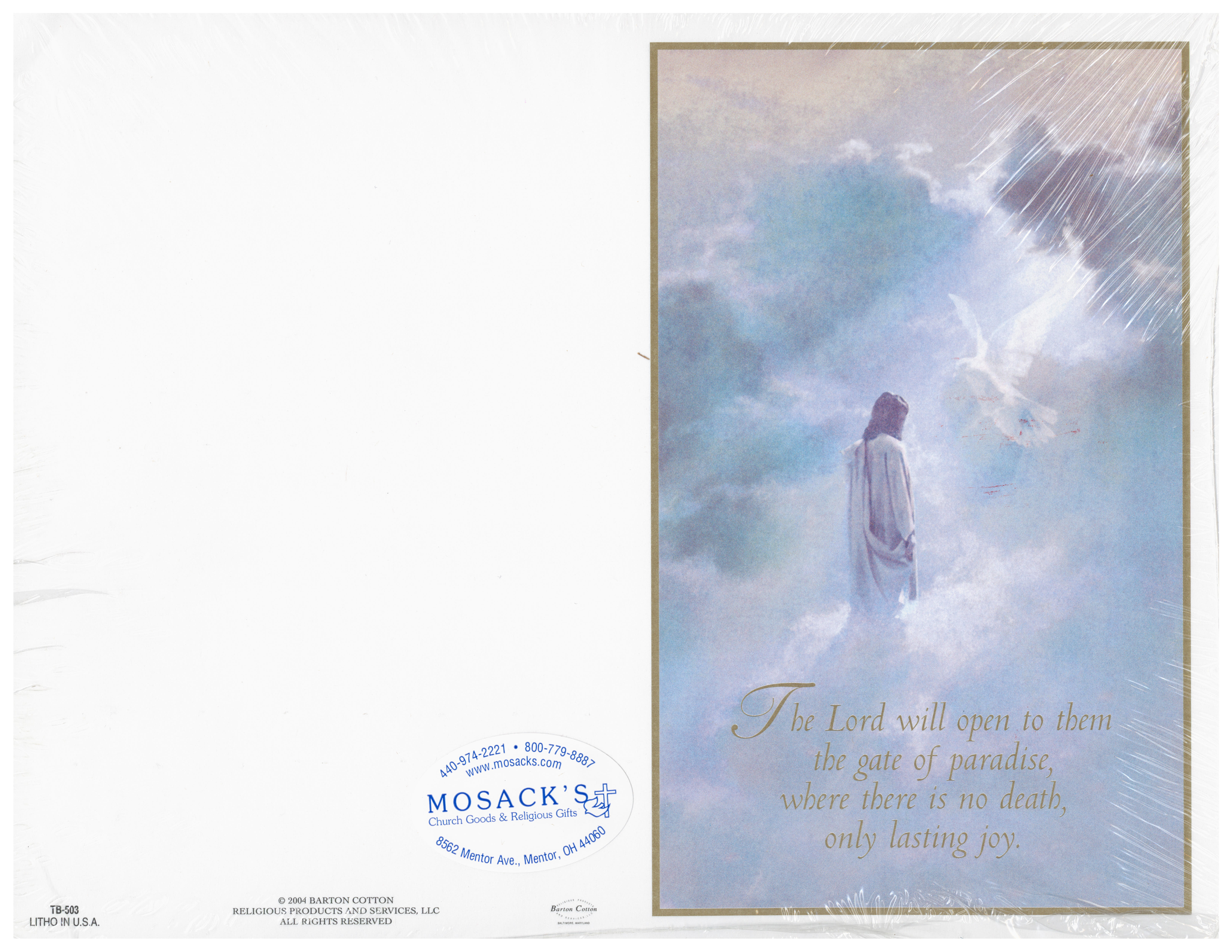 Bulletin Cover The Lord Will Open To Them 103-TB503