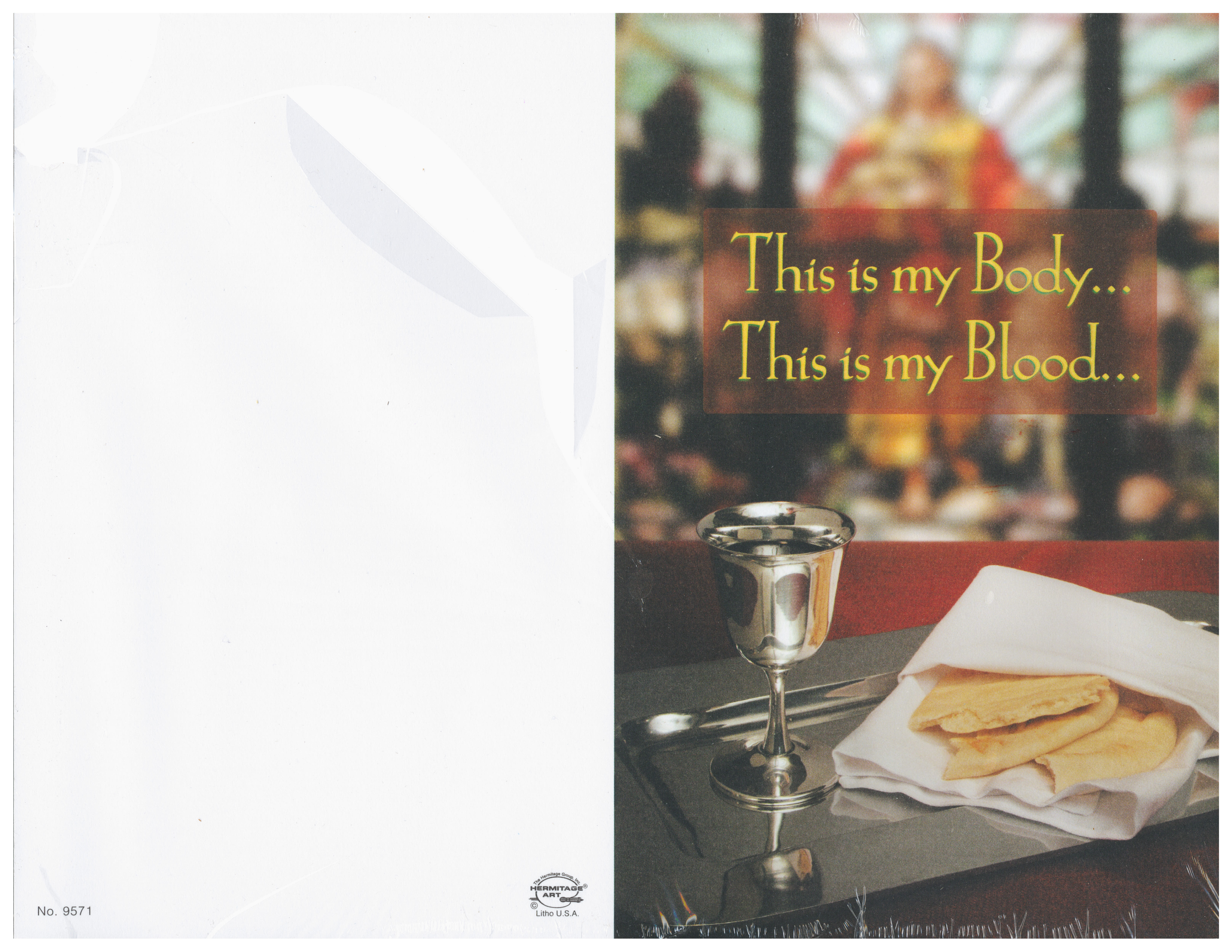 Bulletin Cover This Is My Body This is My Blood 236-9571