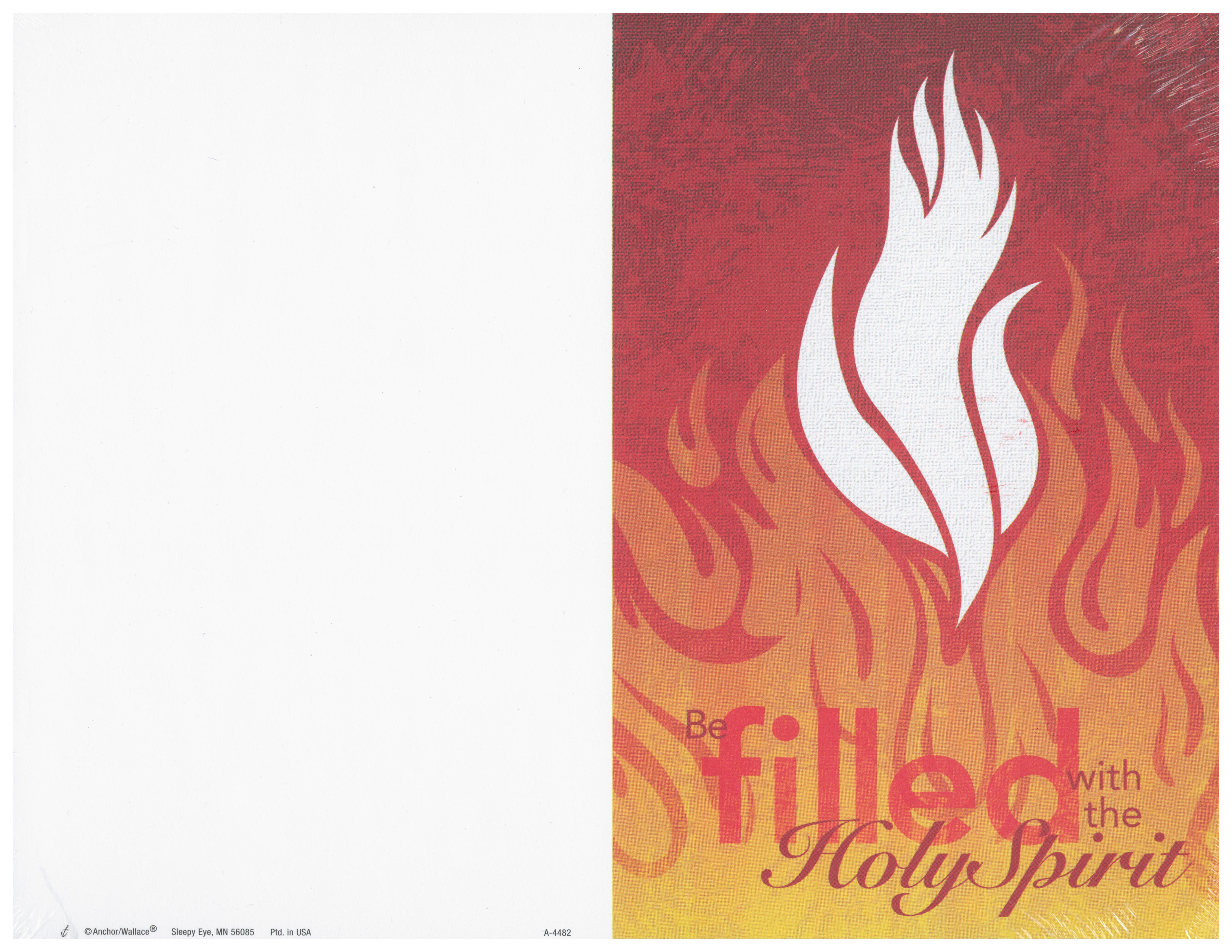 Bulletin Cover Be Filled With the Holy Spirit A4489
