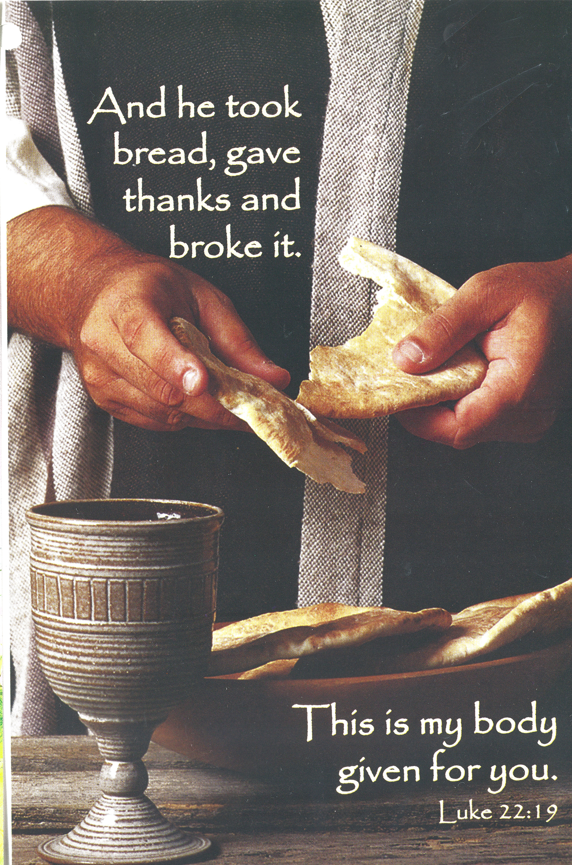 Bulletin Covers Communion This Is My Body-0805402934