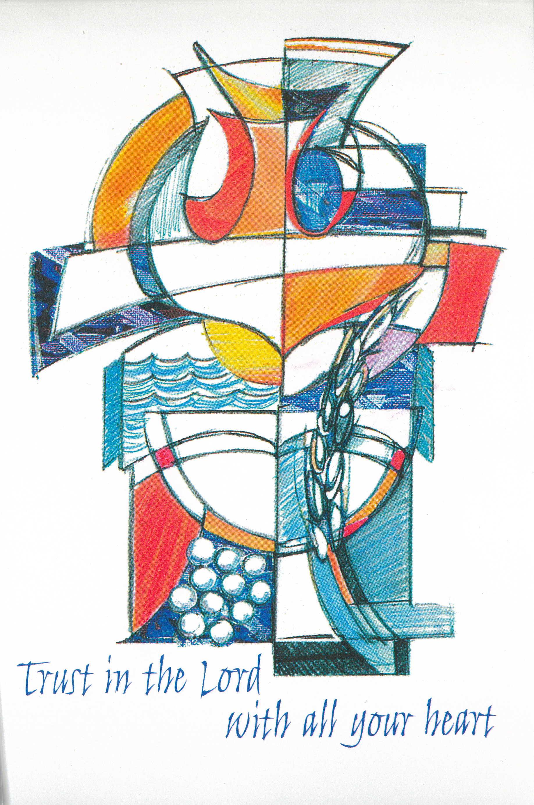 Bulletin Covers Communion Trust In The Lord-84-6097
