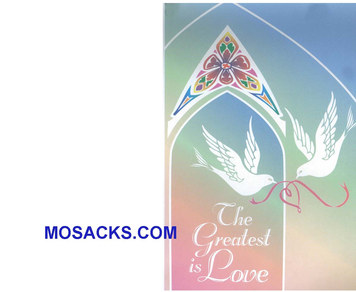 Bulletin Covers Greatest Is Love 100 Pack-A5559