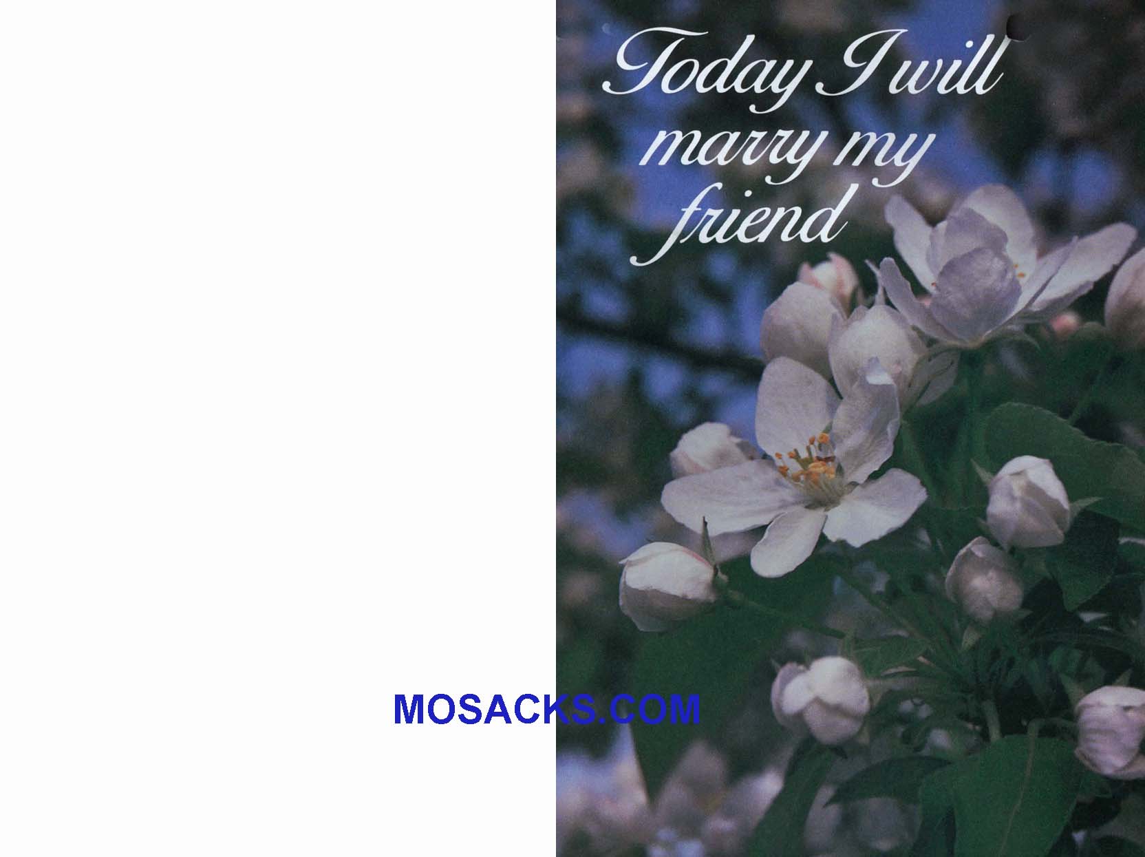 Bulletin Cover I Marry Friend 50 Pack-A5378