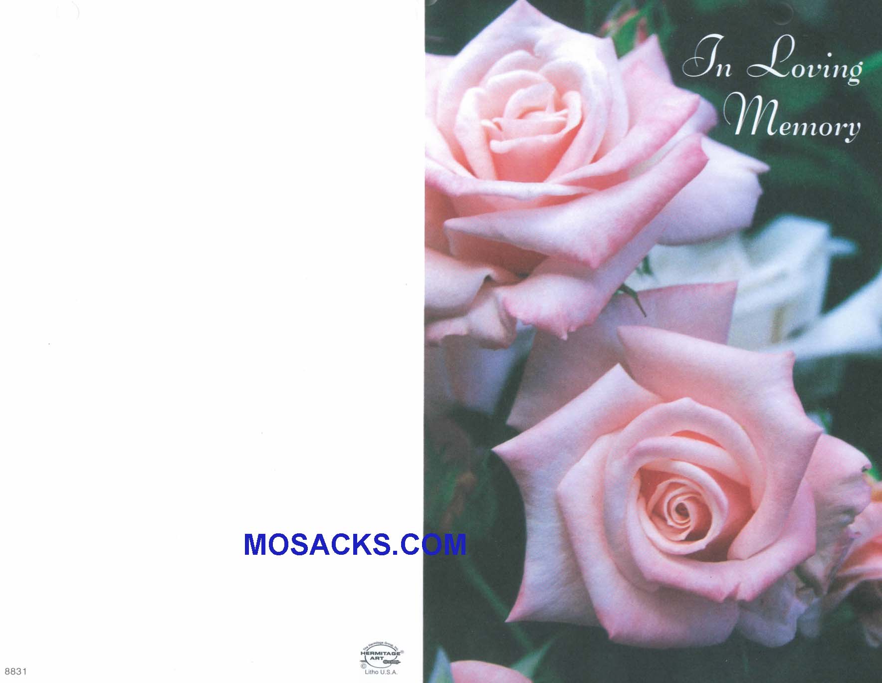 Bulletin Cover In Loving Memory 100 Pack-8831