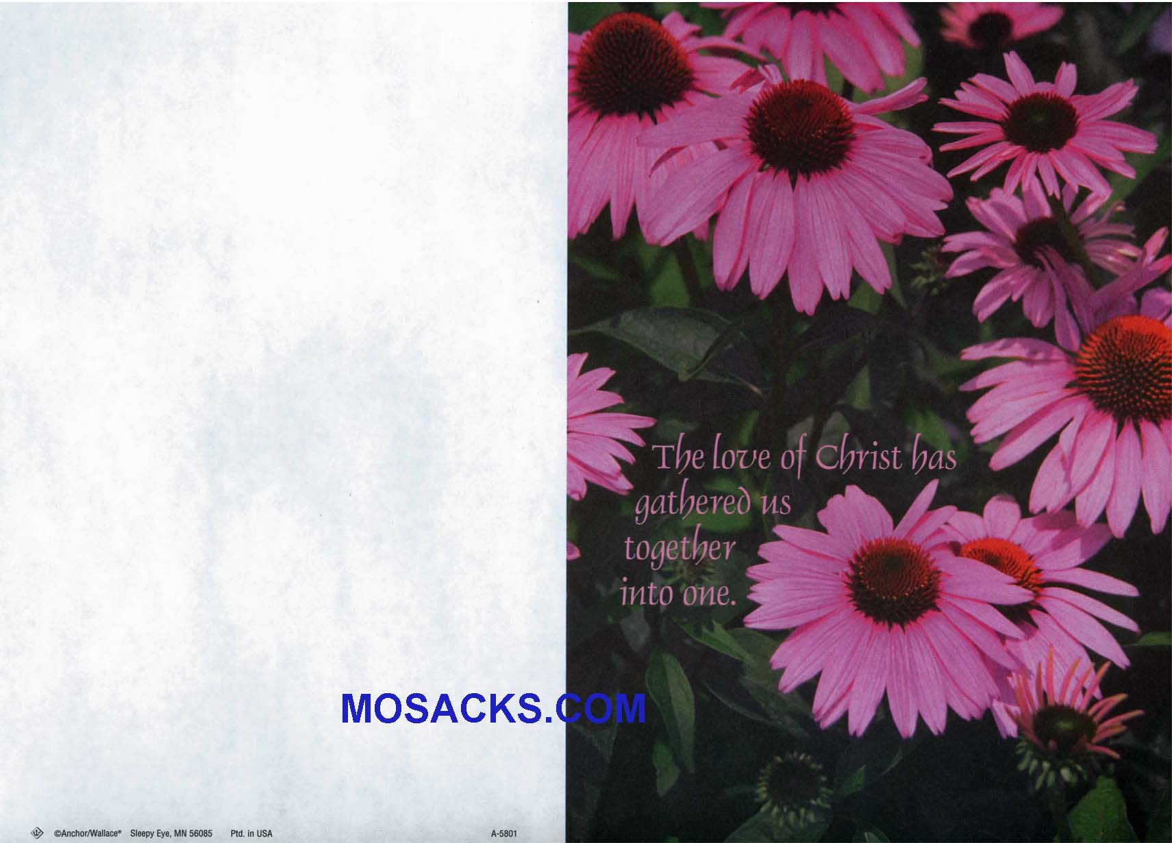 Bulletin Cover Love Of Christ Gathers 100 Pack-A5801