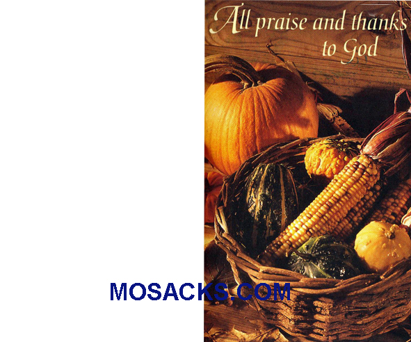 Bulletin Cover Praise Thanks To God 100 Pack-189360