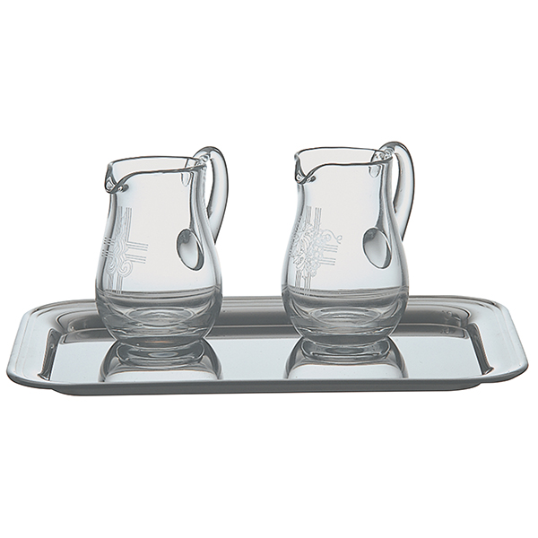 K Brand Cruet Set With Stainless Steel Tray (K1262)