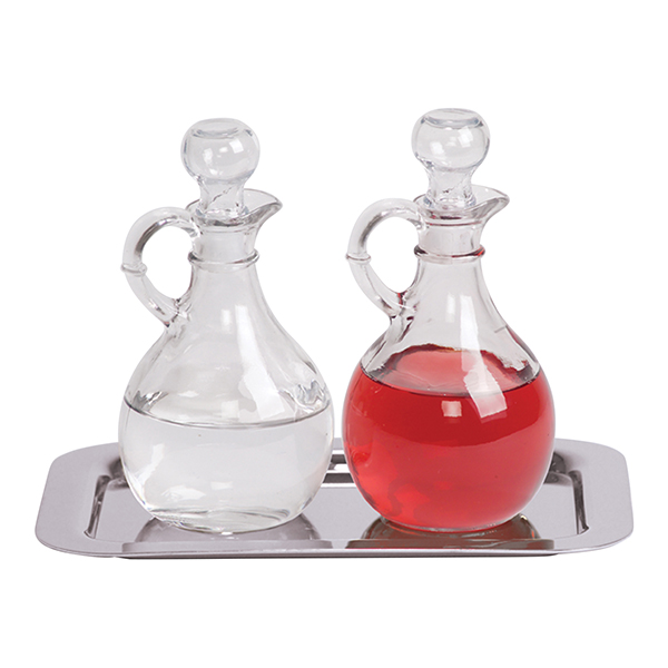 K Brand Cruet Set With Stainless Steel Tray (K381)