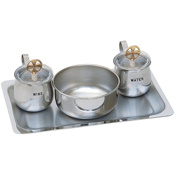 K Brand Cruet Set With Tray Stainless Steel (K425)