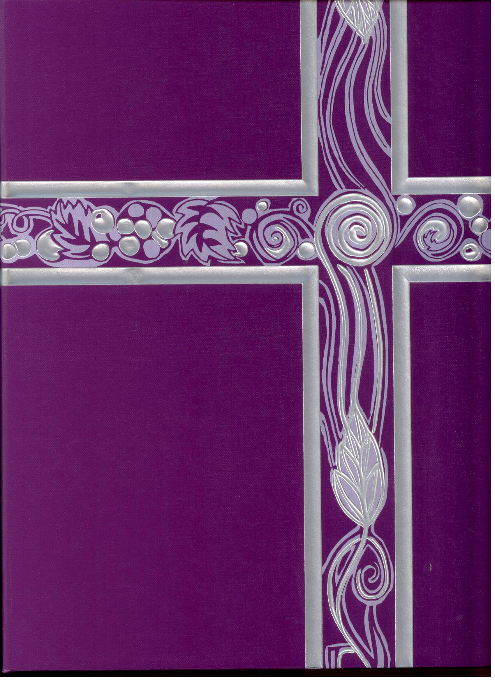 Ceremonial Binder Purple with Silver Foil #006630