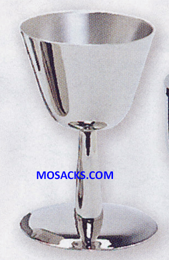 Chalice Stainless Steel 5-3/4"H. 3-3/4" dia. Cup 8 oz. cap. 14-K554