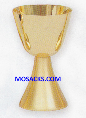 Chalice and Paten Gold Plated Satin 6" High 8 oz capacity 14-K51