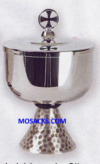 Ciborium Stainless Steel 7"H. 4-1/2" dia. Cup 400 Host cap. 14-K595