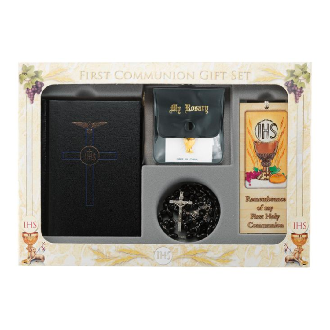 Communion 6 Piece Blessed Trinity Gift Set (Boy)