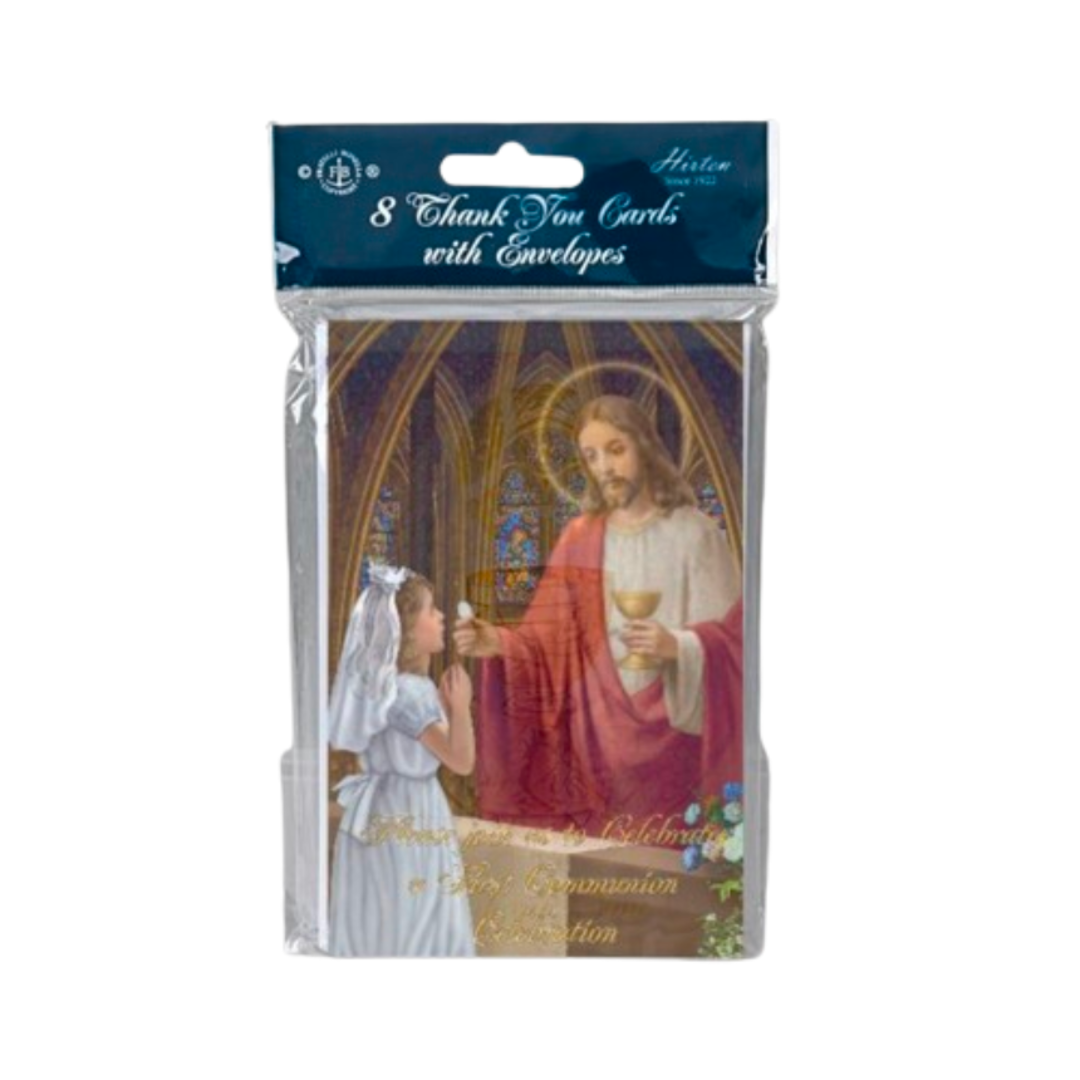 First Communion "Thank You" Cards Girls