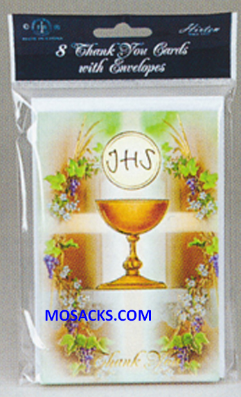 First Communion Thank You Notes 8 in Pack 12-CT-4212