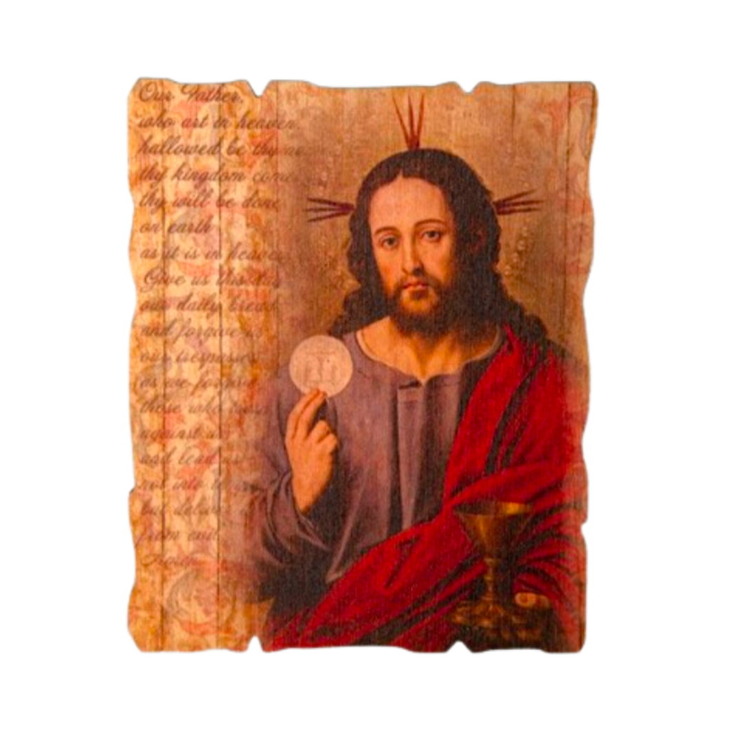 Communion 5-1/4" X 4-1/4" Wall Plaque