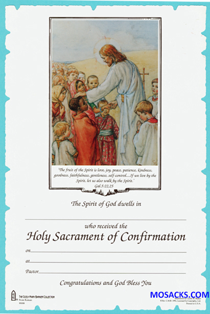 Confirmation Certificate - 95006