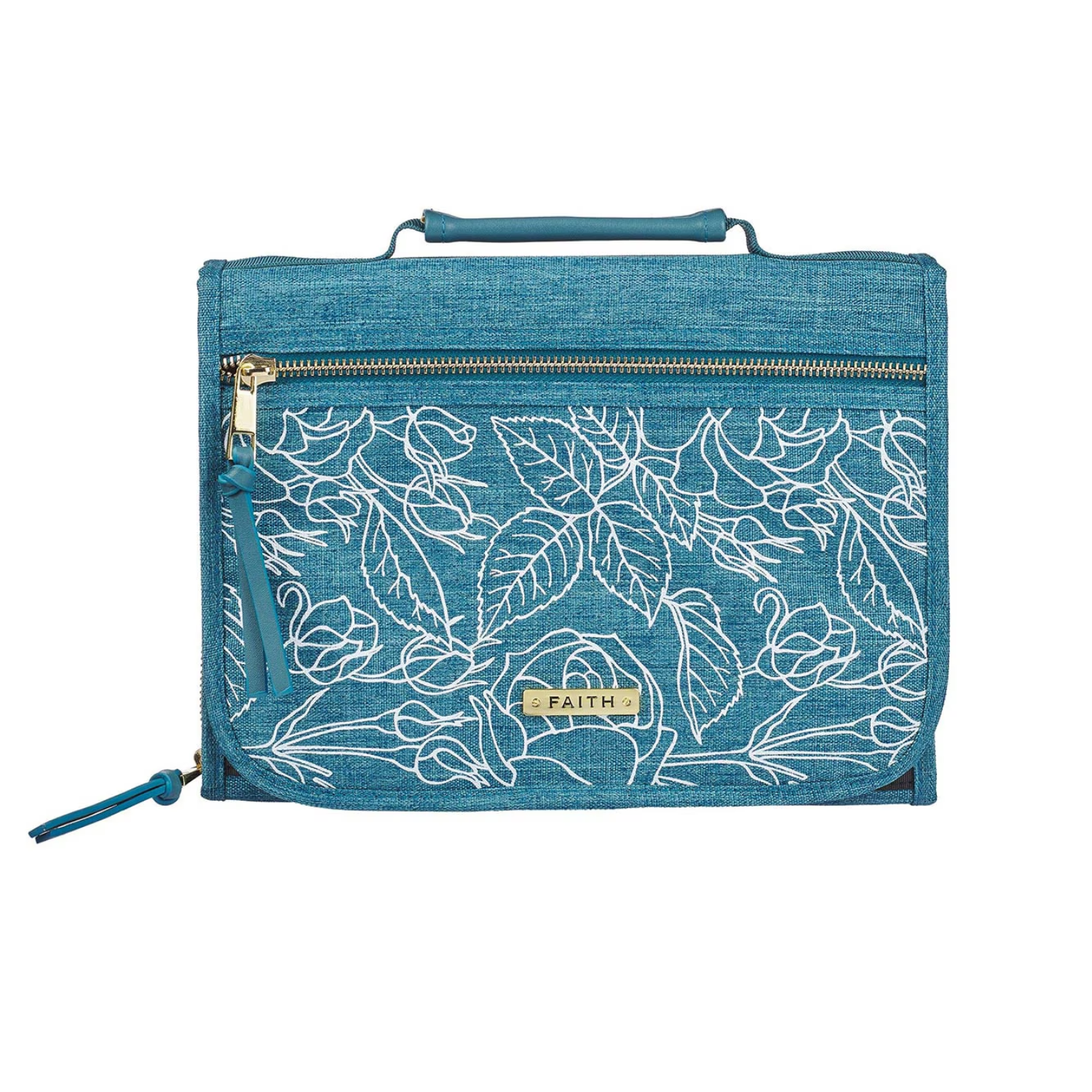 Faith (Teal/Tri-fold Organizer) Bible Cover
