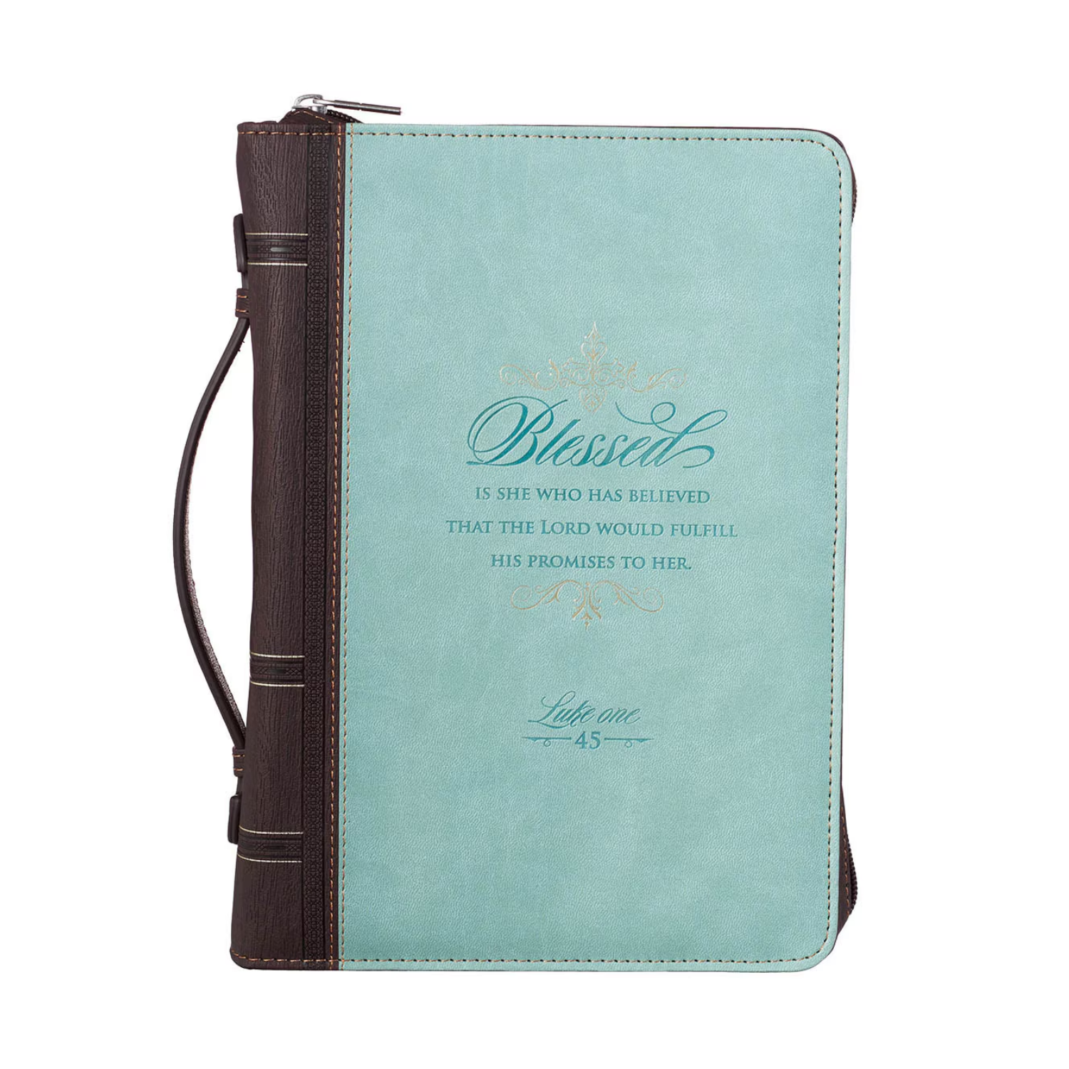 Blessed Light (Blue/Faux Leather) Bible Cover