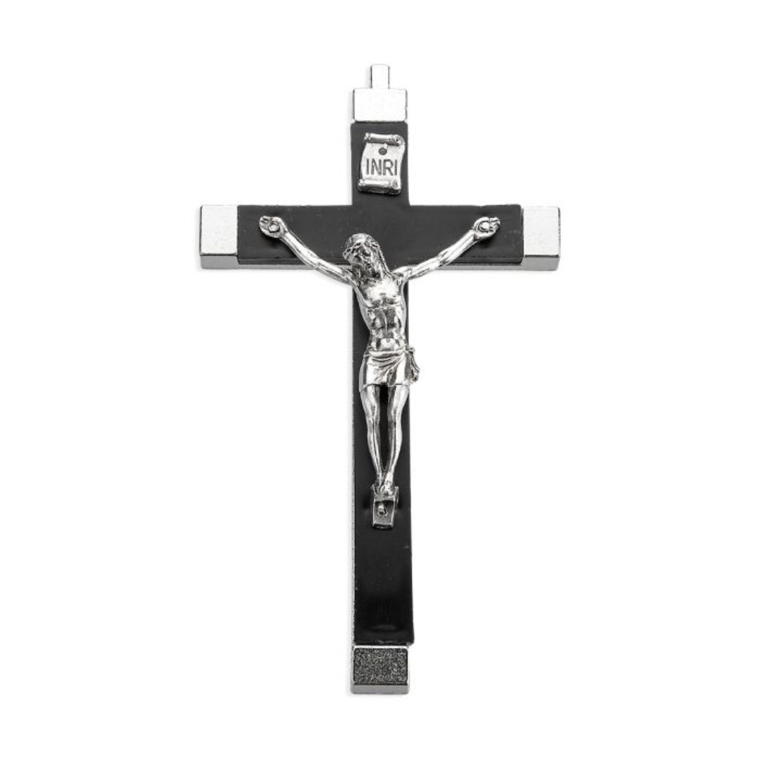 4" Nickel Bound Crucifix
