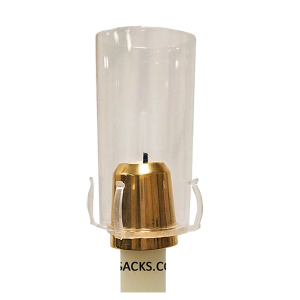 Economy Universal Draft Candle Burner fits 3/4, 25/32, 13/16, 7/8"